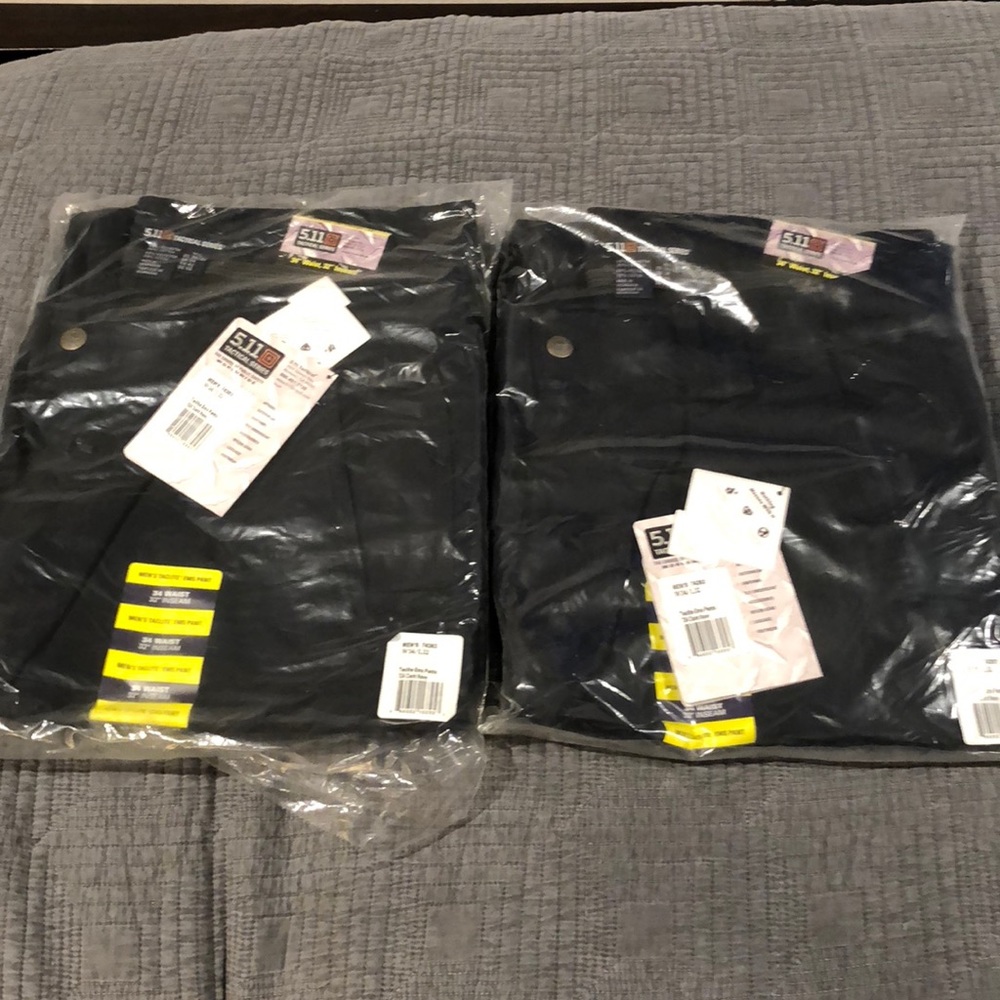 2 pairs of 5.11 taclite ems 724 dark navy pants